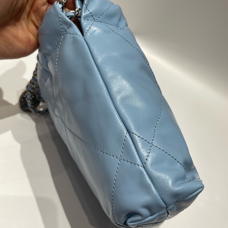 chanel 22bagmini 蓝色 尺寸約20*19*6cm。。-10