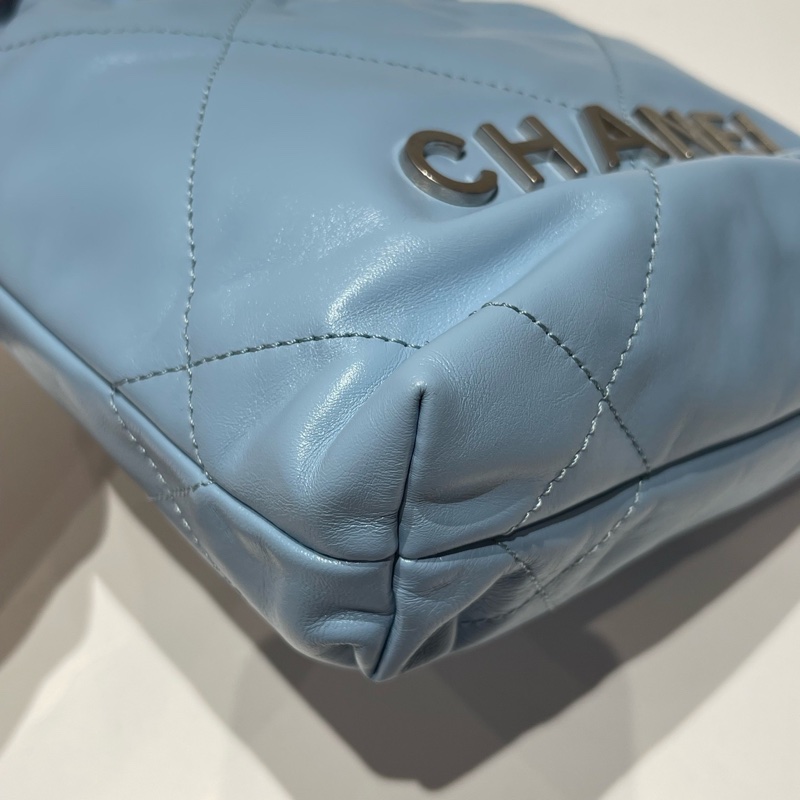 chanel 22bagmini 蓝色 尺寸約20*19*6cm。。-11