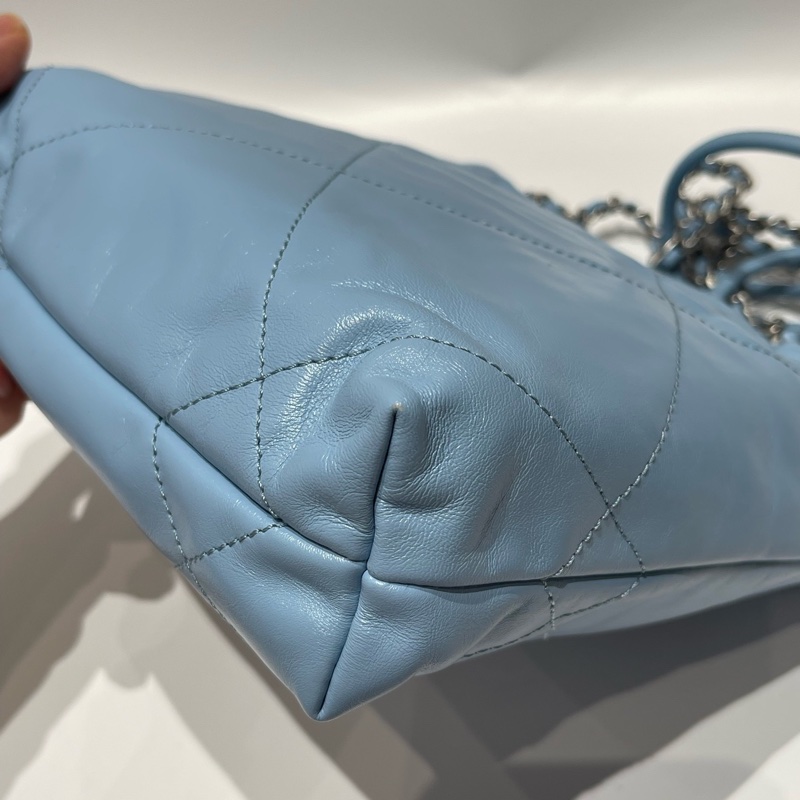 chanel 22bagmini 蓝色 尺寸約20*19*6cm。。-15