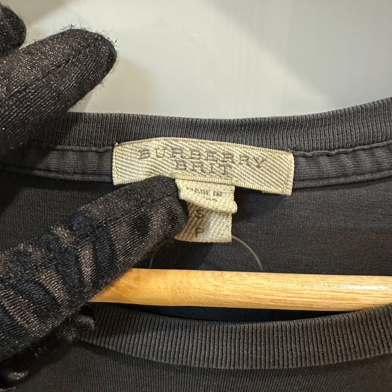 【美收精品】BURBERRY 灰紅色短袖上衣 4-203【隔月月中將轉賣至日本 上架期限30天】-6