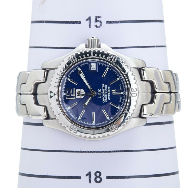 泰格豪雅 Link 手錶 WT5212-0 自動海軍藍錶盤不鏽鋼男式-6