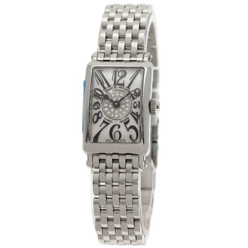 Franck Muller 802QZCD1P Long Island Petite 手錶,不銹鋼/SS,女士-0