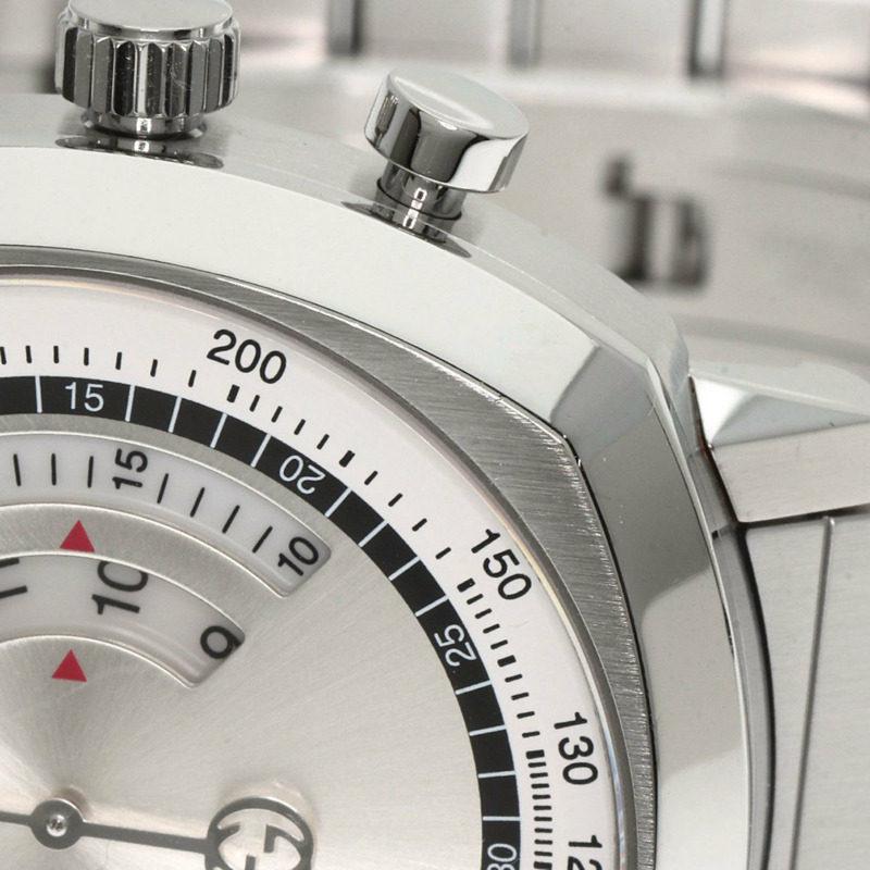 Gucci YA157302 Grip 計時碼錶，不鏽鋼/SS，男士-12