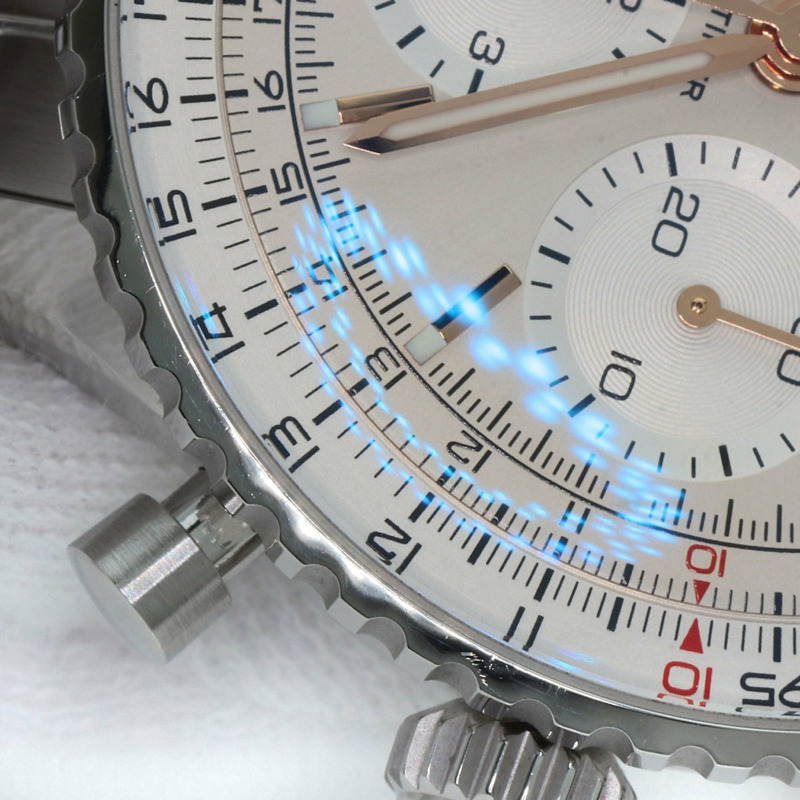 百年靈航空計時 B01 計時腕錶 41 不鏽鋼男士腕錶,AB0139211G1A1-26