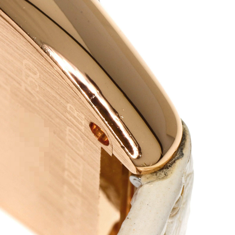 Franck Muller 1752QZRELCD1R Tonneau Curvex Releaf 鑽石腕錶，18K 玫瑰金和皮革材質，女士-18