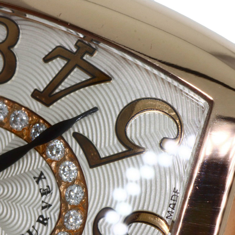 Franck Muller 1752QZRELCD1R Tonneau Curvex Releaf 鑽石腕錶，18K 玫瑰金和皮革材質，女士-27