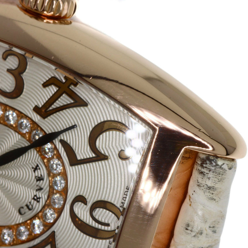 Franck Muller 1752QZRELCD1R Tonneau Curvex Releaf 鑽石腕錶，18K 玫瑰金和皮革材質，女士-28