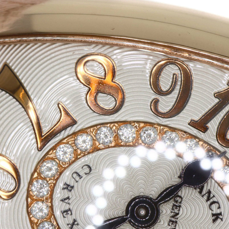 Franck Muller 1752QZRELCD1R Tonneau Curvex Releaf 鑽石腕錶，18K 玫瑰金和皮革材質，女士-29
