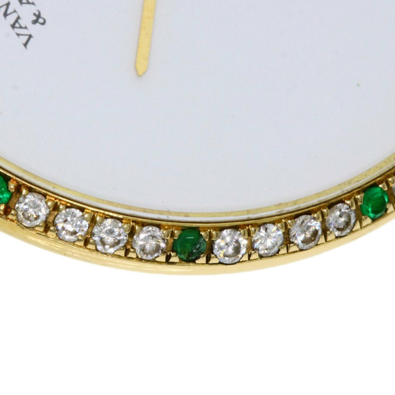 Van Cleef & Arpels 18101B1 Pierre 祖母綠鑽石腕錶,18K 金/皮革/鑽石祖母綠,女士,-24