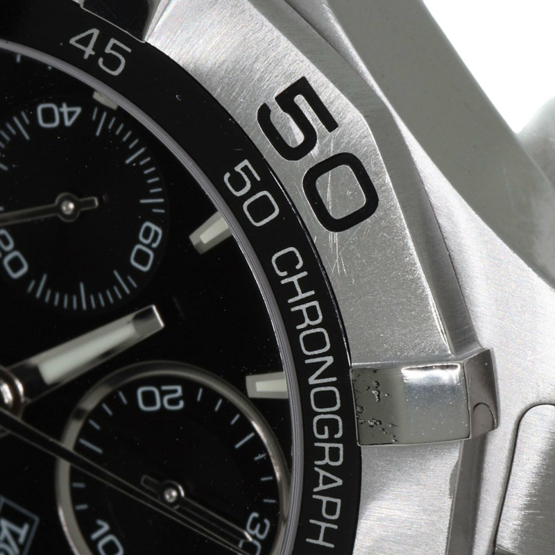 泰格豪雅 CAF2110 Aquaracer 計時碼錶,不鏽鋼/SS,男士-17