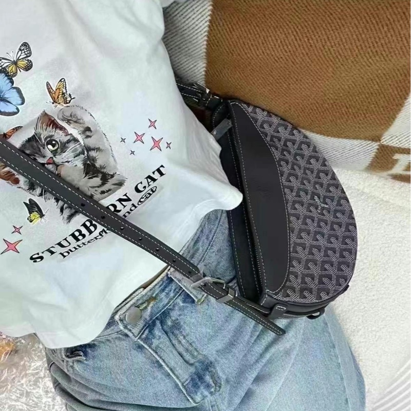 Goyard 半月包 灰色 尺寸約25*6*17cm-2