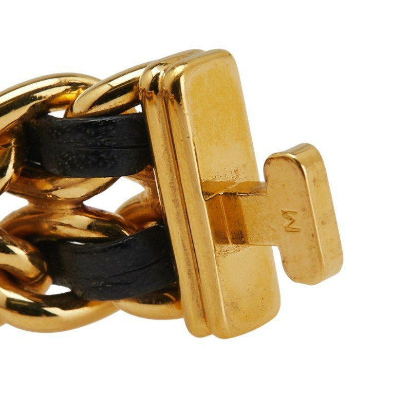 香奈兒 Premiere M 女士石英腕錶，黑色錶盤，鍍層皮革錶帶-5