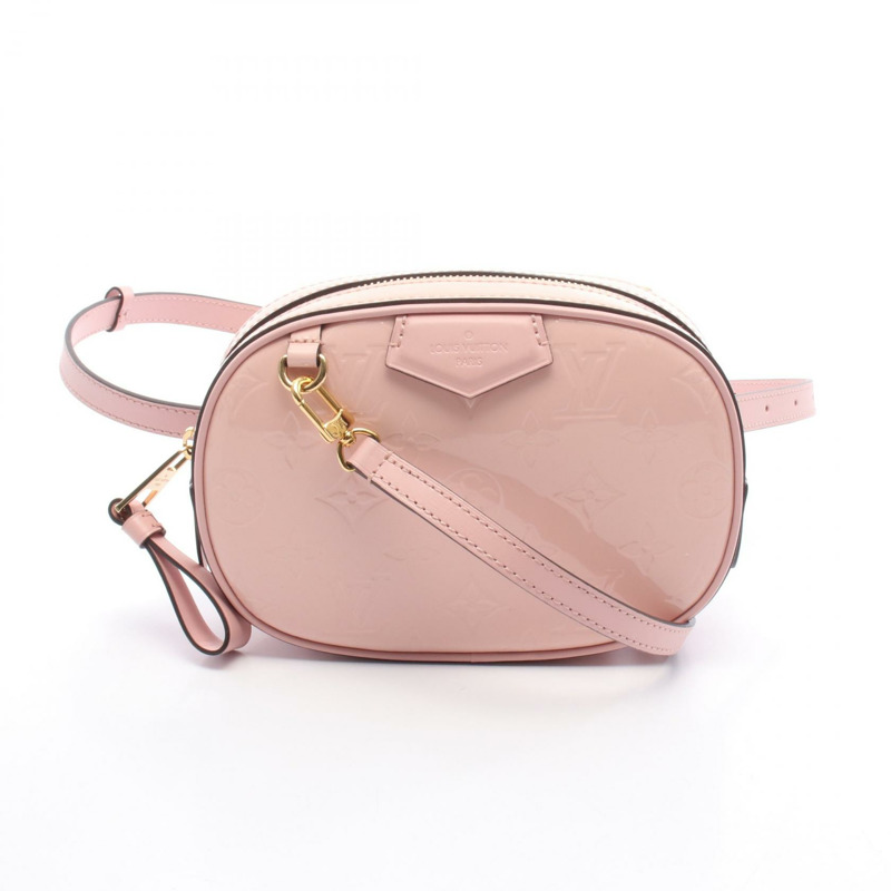 LOUIS VUITTON 皮帶 腰包 M90531 Vernis 皮革 Rose Ballerine 二手 女士 LV-0