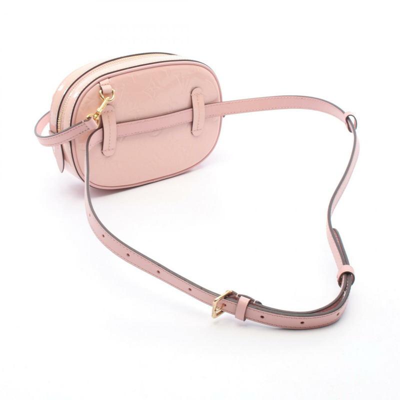 LOUIS VUITTON 皮帶 腰包 M90531 Vernis 皮革 Rose Ballerine 二手 女士 LV-1