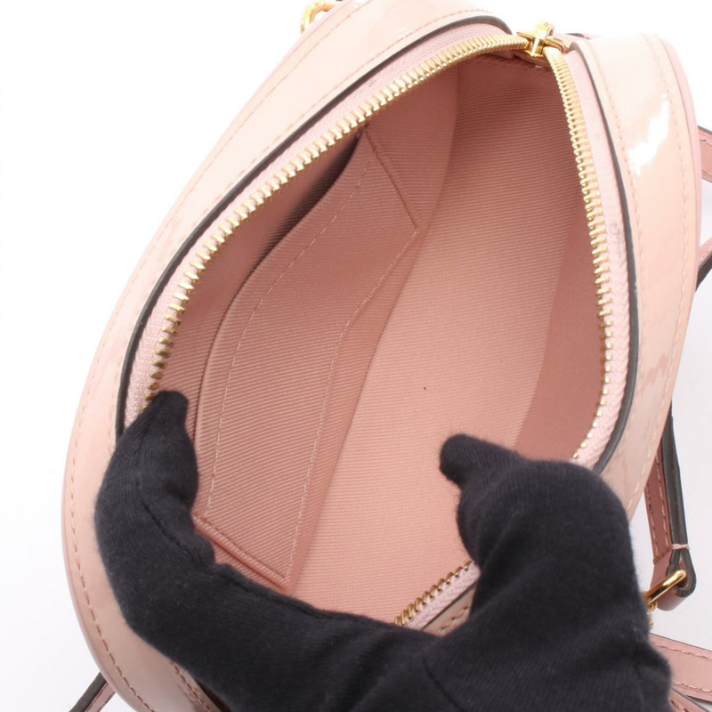 LOUIS VUITTON 皮帶 腰包 M90531 Vernis 皮革 Rose Ballerine 二手 女士 LV-2