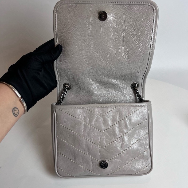 YSL NIKI MINI 水泥灰-8