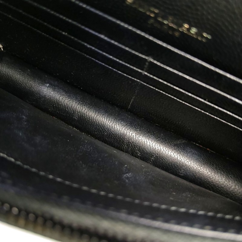 YSL MONOGRAM WOC 黑色牛
皮絎縫V紋單肩包斜挎包 黑色五金 可拆卸肩帶 配件齊全-17