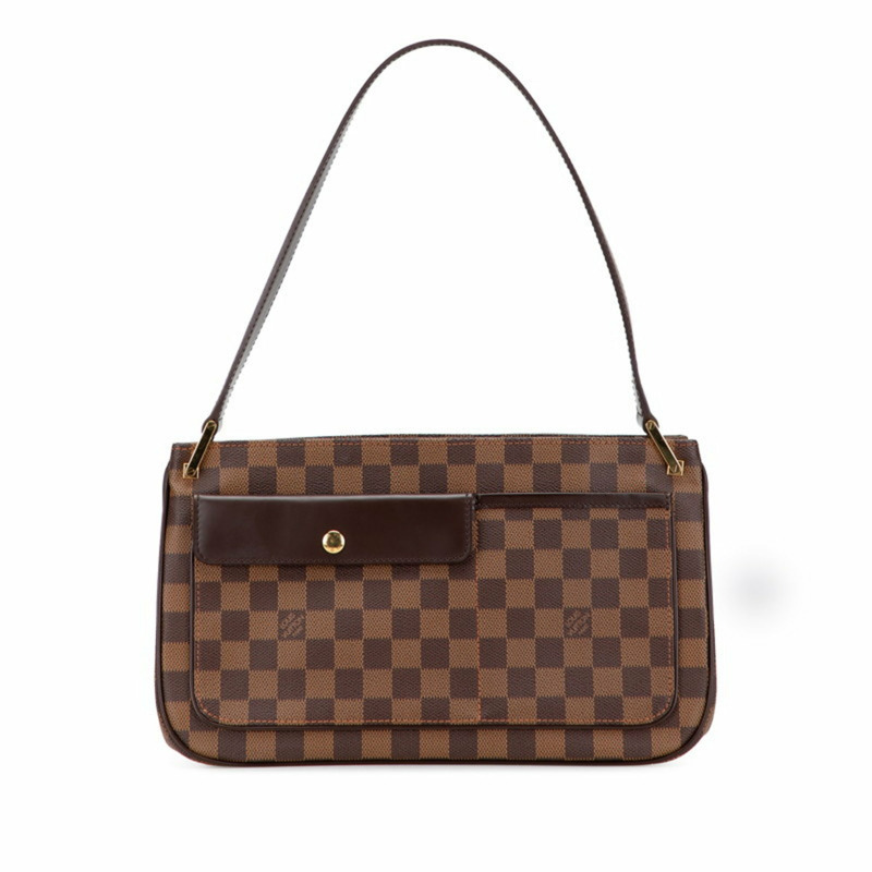 Louis Vuitton Damier Aubergine 單肩包 N51129 棕色 皮革 女款包 LOUIS VUITTON-0