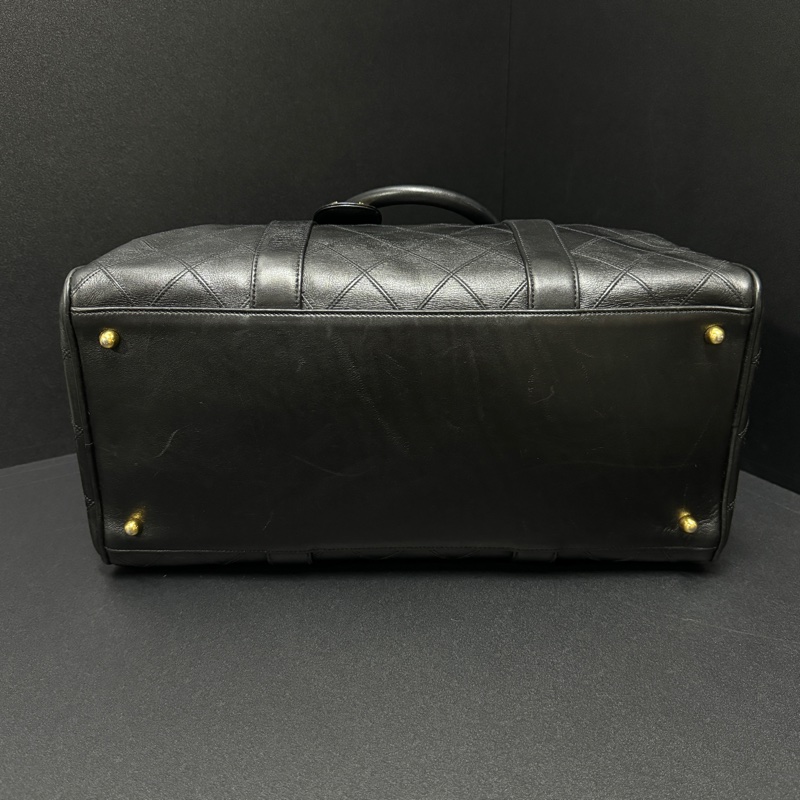 (極新💝) Chanel 香奈兒 黑金波士頓包 專櫃28萬!-15