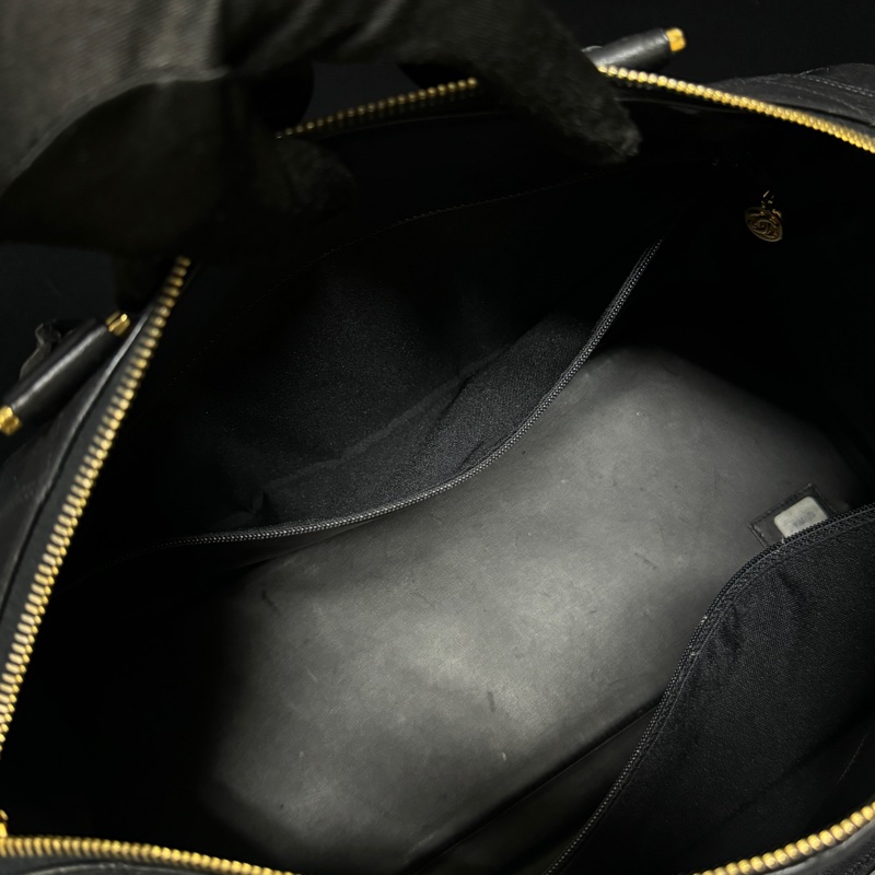 (極新💝) Chanel 香奈兒 黑金波士頓包 專櫃28萬!-23