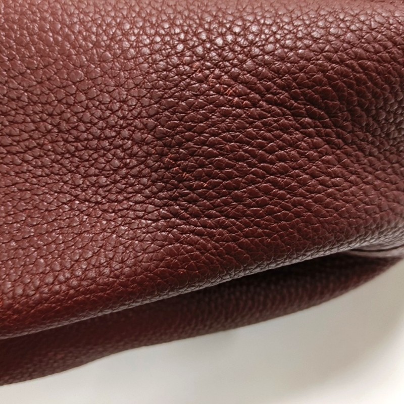 HERMES Garden Party 36 愛馬仕紅
Negonda小公牛皮花園包單肩包手提包 銀色五金 Q刻-11