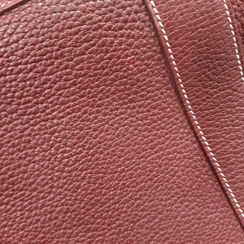 HERMES Garden Party 36 愛馬仕紅
Negonda小公牛皮花園包單肩包手提包 銀色五金 Q刻-13