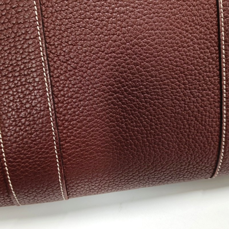 HERMES Garden Party 36 愛馬仕紅
Negonda小公牛皮花園包單肩包手提包 銀色五金 Q刻-15