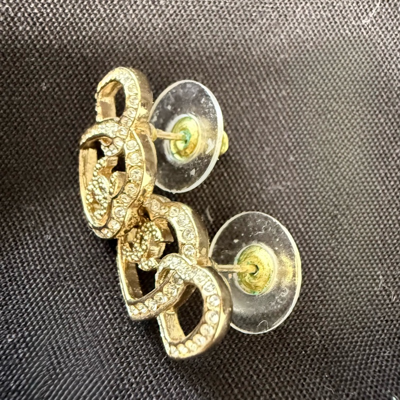 Chanel. ✨氣質雙愛心耳環✨-4