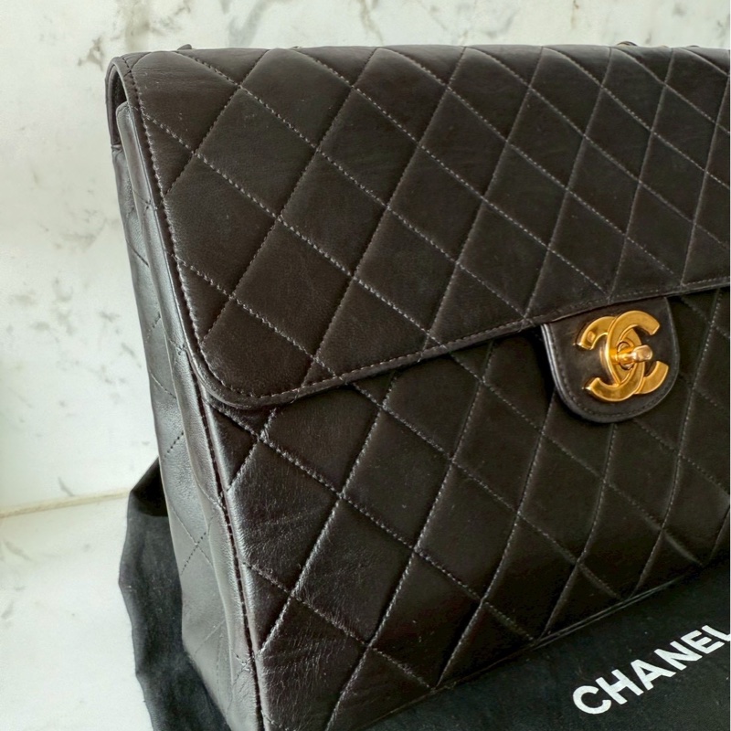 Chanel vintage jumbo 30 貝嫂包鏈條包-2