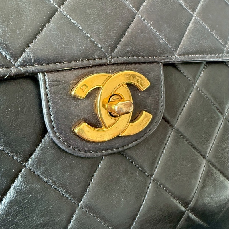 Chanel vintage jumbo 30 貝嫂包鏈條包-9