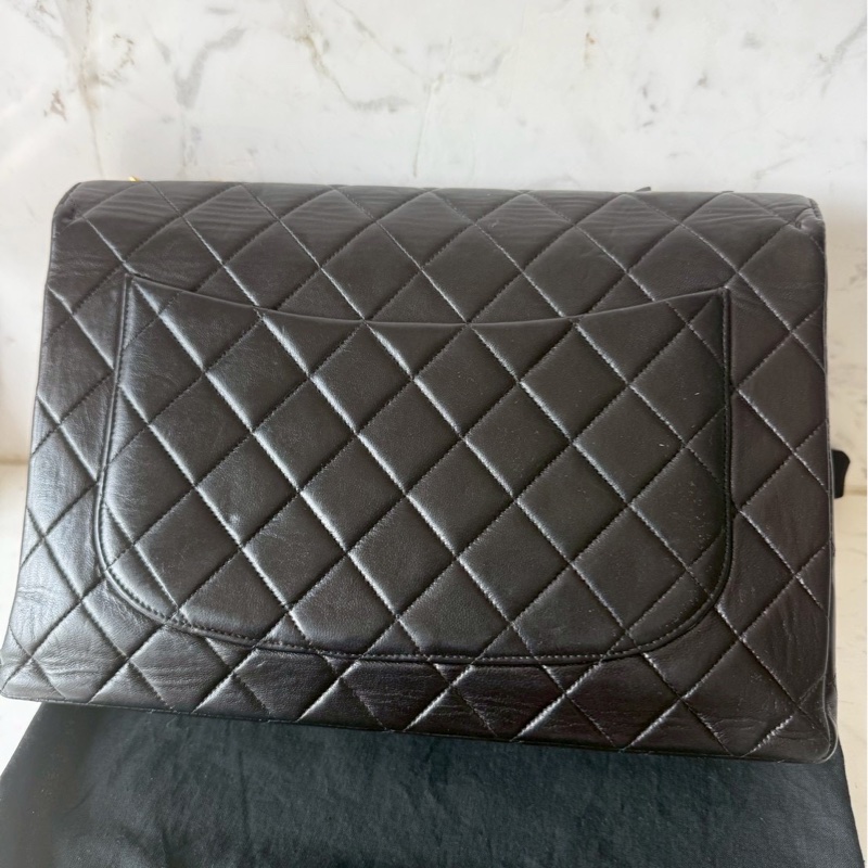 Chanel vintage jumbo 30 貝嫂包鏈條包-11