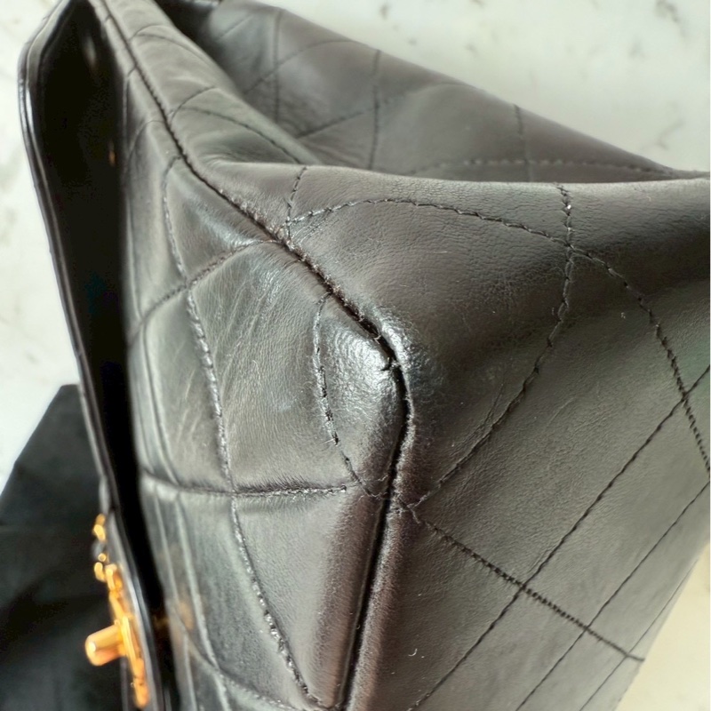 Chanel vintage jumbo 30 貝嫂包鏈條包-12