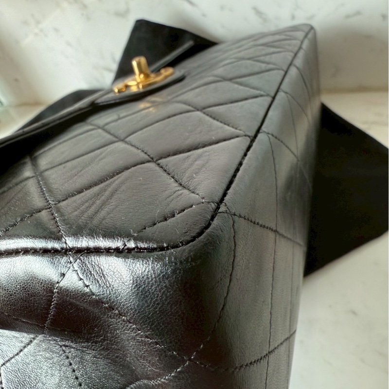 Chanel vintage jumbo 30 貝嫂包鏈條包-23