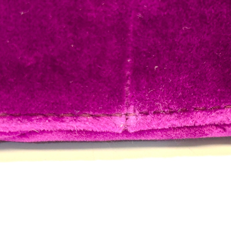 GUCCI葡萄紫絨布水晶刺繡雙G金釦marmont 22cm-12