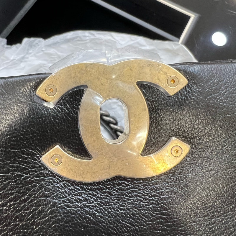 香奈兒19包30公分黑金-2