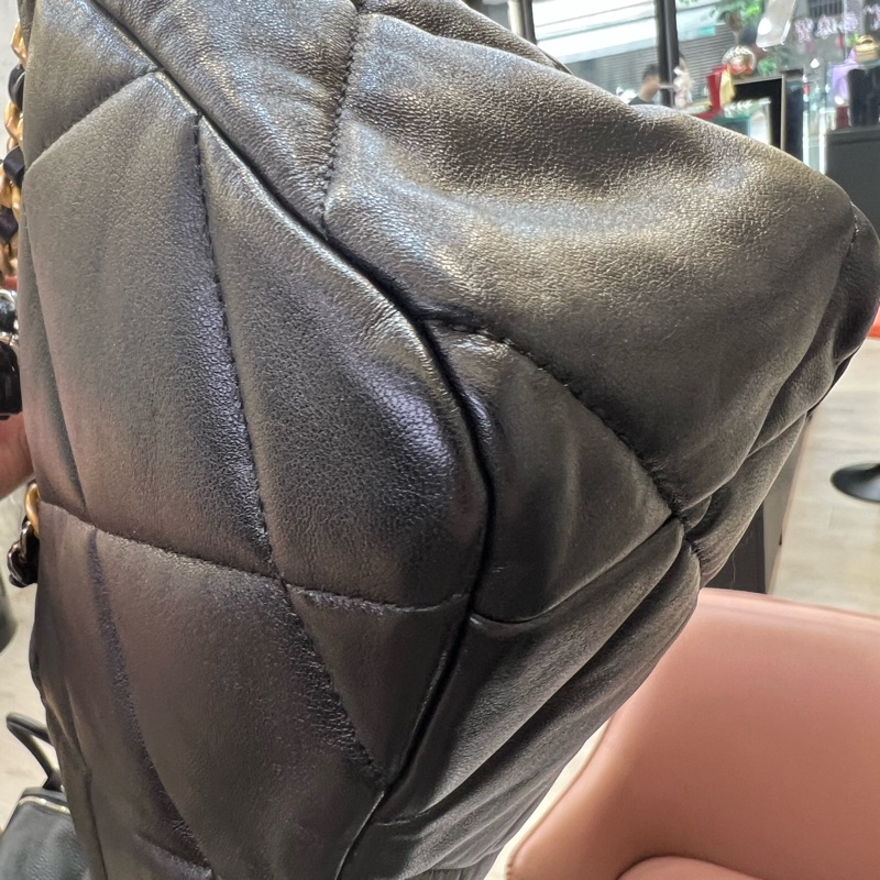 香奈兒19包30公分黑金-8