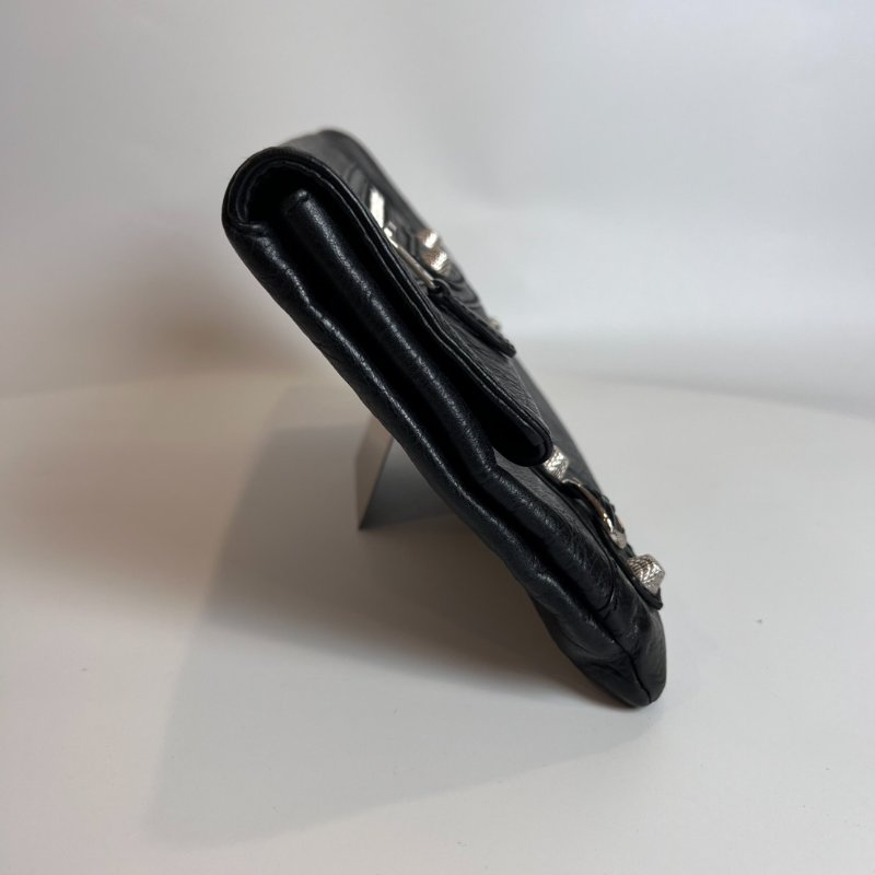 BALENCIAGA 深灰機車手拿包-2