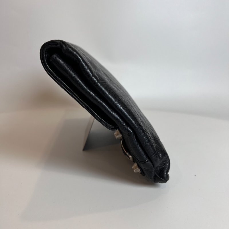 BALENCIAGA 深灰機車手拿包-3