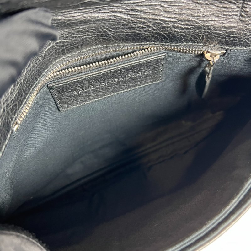 BALENCIAGA 深灰機車手拿包-5