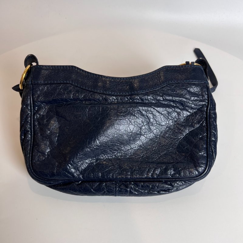 BALENCIAGA 237203 藍金機車包 MINI-1