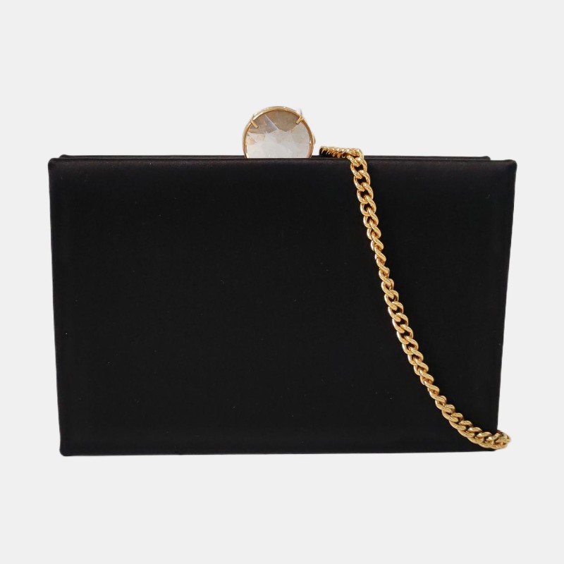 Miu Miu黑色織物單肩包斜挎包 金色五金 可拆卸肩帶-7