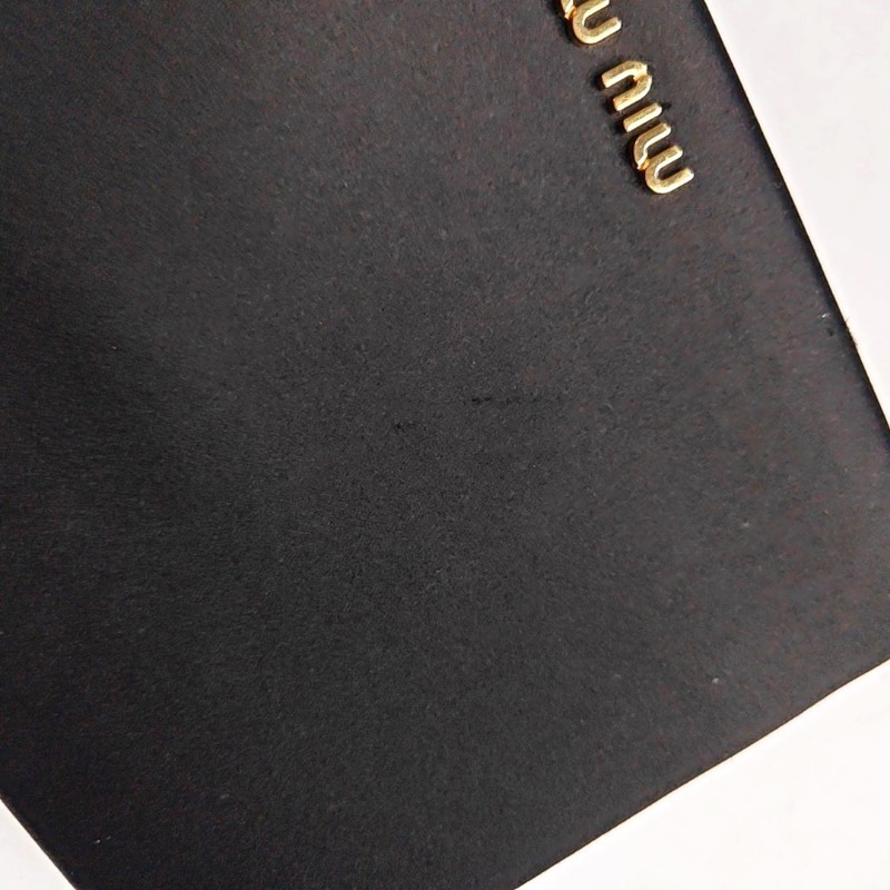 Miu Miu黑色織物單肩包斜挎包 金色五金 可拆卸肩帶-9