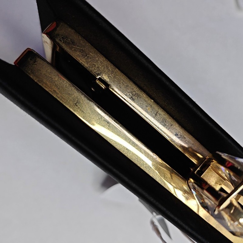 Miu Miu黑色織物單肩包斜挎包 金色五金 可拆卸肩帶-12