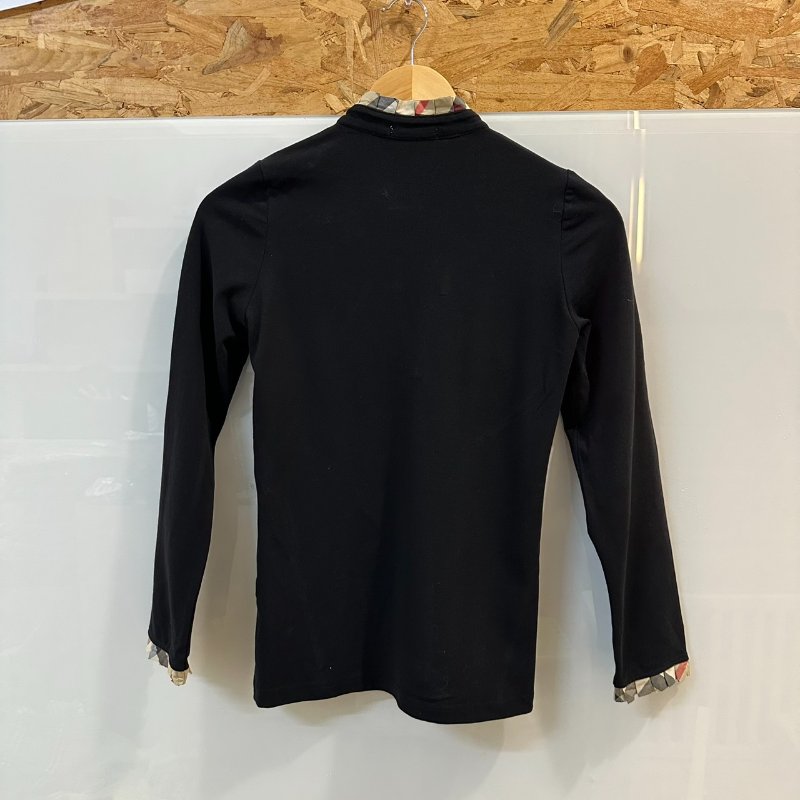 【美收精品】BURBERRY 黑色長袖上衣 4-204【隔月月中將轉賣至日本 上架期限30天】-1