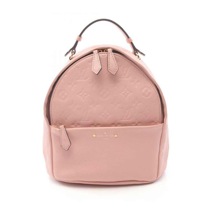 LOUIS VUITTON Sorbonne Rucksack 背包 M44019 Monogram 皮革 粉紅色 二手 女款-0
