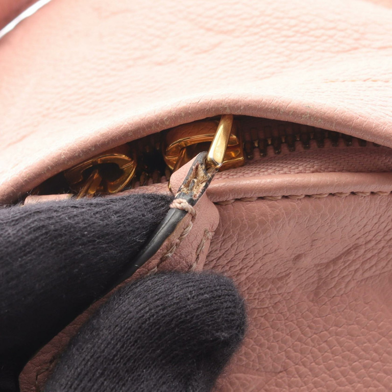 LOUIS VUITTON Sorbonne Rucksack 背包 M44019 Monogram 皮革 粉紅色 二手 女款-7