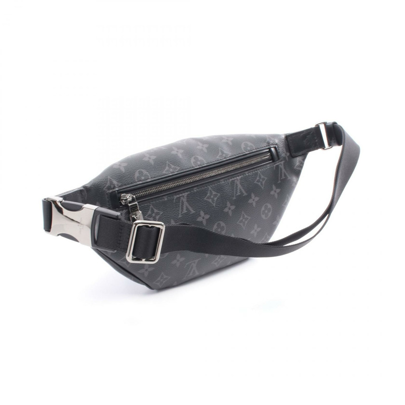 LOUIS VUITTON Discovery 腰包 PM M46035 Monogram Eclipse 帆布 黑色 二手-1