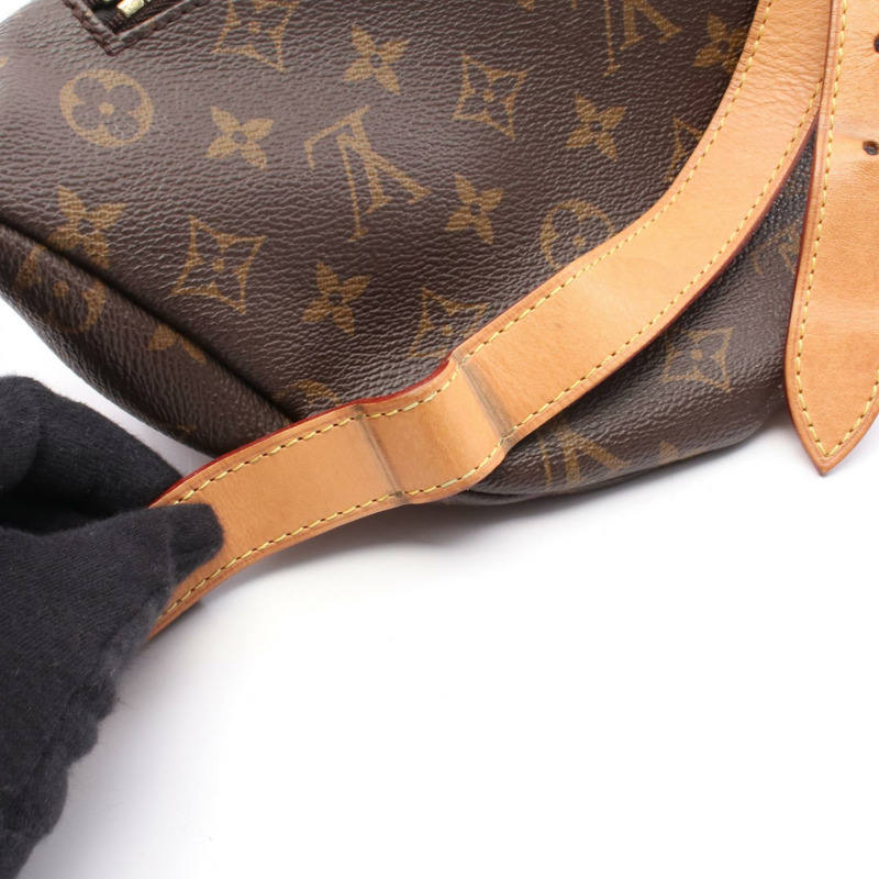 LOUIS VUITTON 腰包 M43644 Monogram 帆布皮革棕色二手男女通用 LV-5