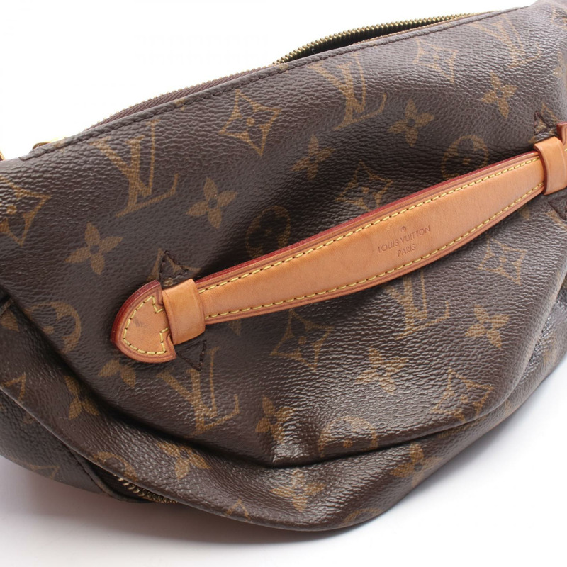 LOUIS VUITTON 腰包 M43644 Monogram 帆布皮革棕色二手男女通用 LV-7