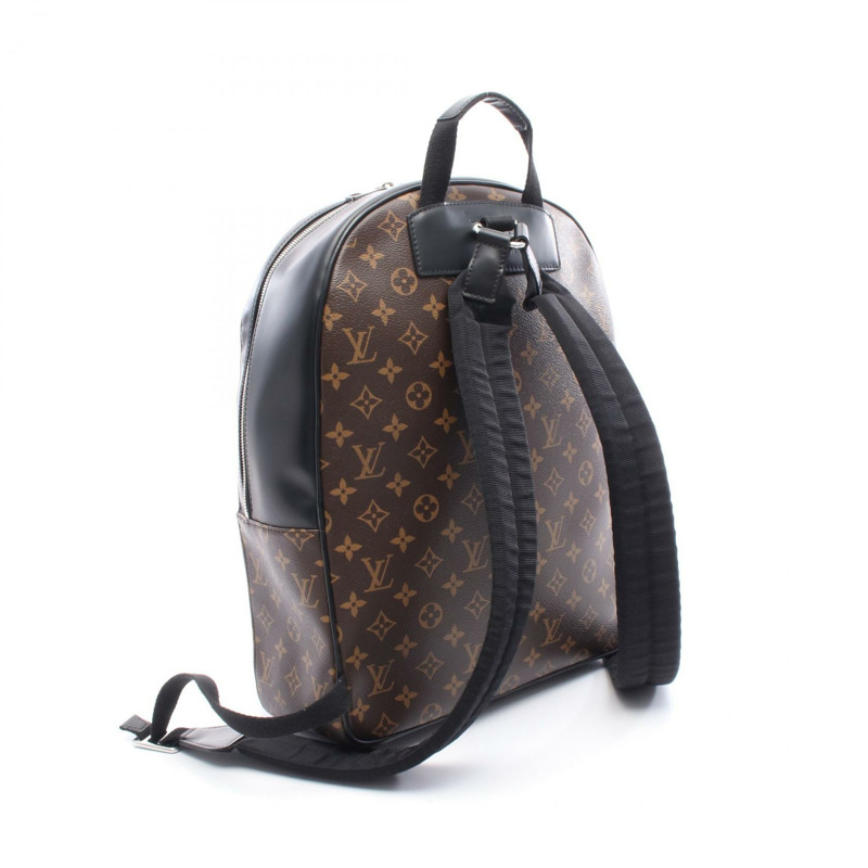 LOUIS VUITTON Josh Rucksack 背包 M41530 Monogram macassar 棕色 二手男款 LV-1
